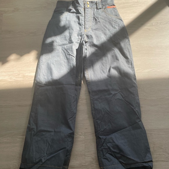 MONIX snow boarding pants. Cool denim look, soft material. Weather proof. Small - Picture 3 of 6